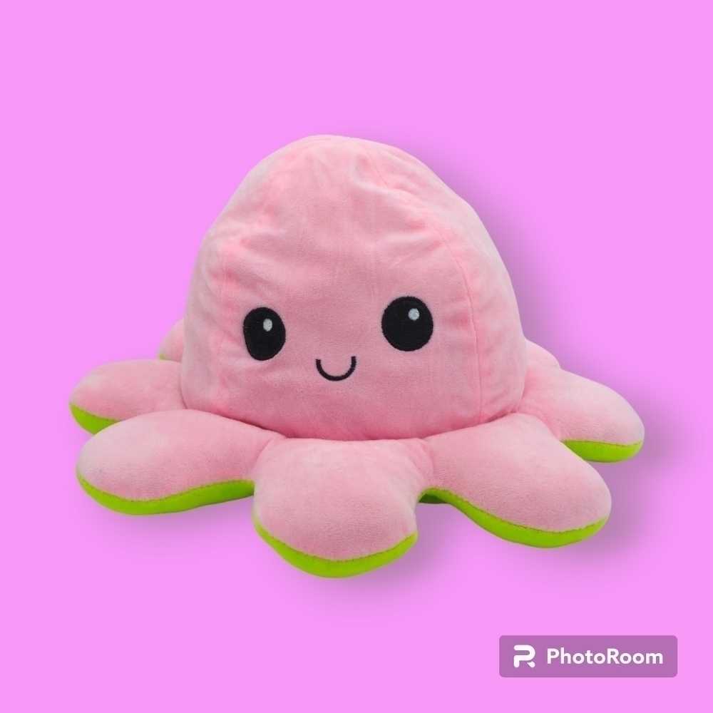 Moodimals Green & Pink Reversible Octopus